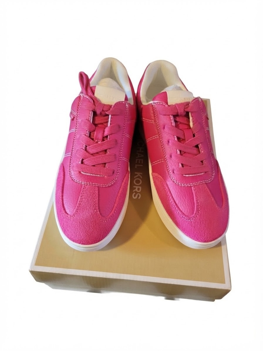 Michael Kors Women's Pink Lace-Up Fashion Sneakers
